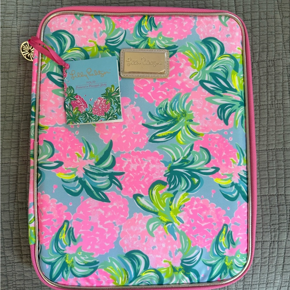 Lilly Pulitzer Pink and Green Tablet Sleeve